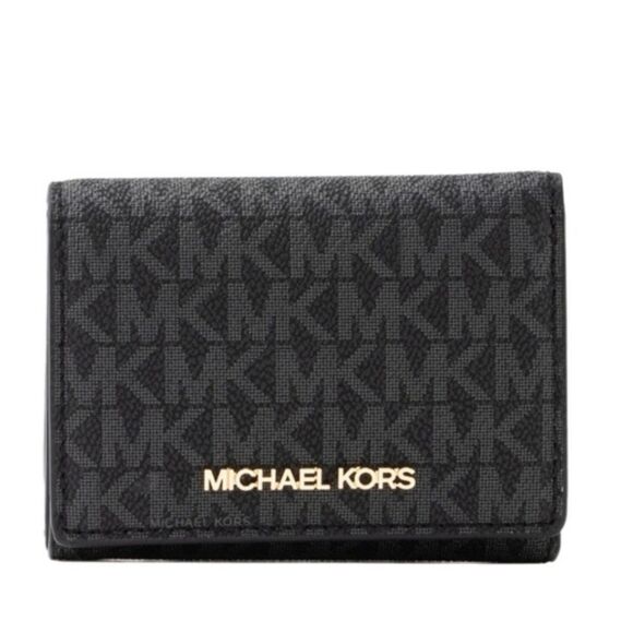 Michael Kors Jet Set Medium Fold-Over Logo Wallet - Picture 2 of 7